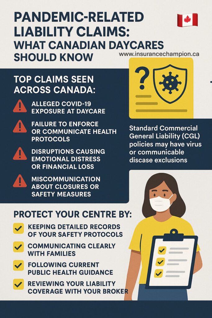 🦠👶 Pandemic-Related Liability Claims: What Canadian Daycares Should Know.