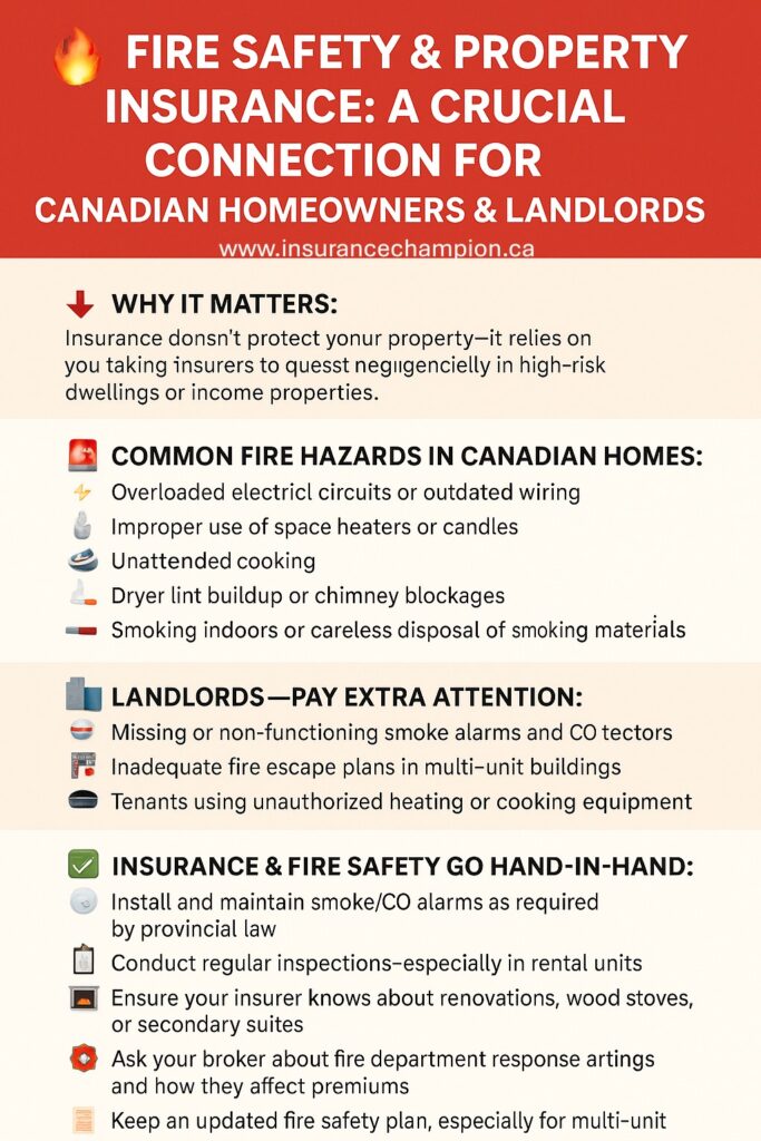 🔥🏠 Fire Safety & Property Insurance: A Crucial Connection for Canadian Homeowners & Landlords 🇨🇦