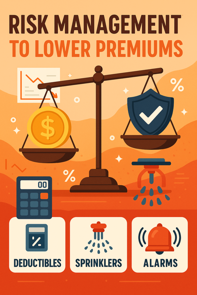 💡 Risk Management to Lower Premiums: Deductibles, Sprinklers, Alarms 🇨🇦
