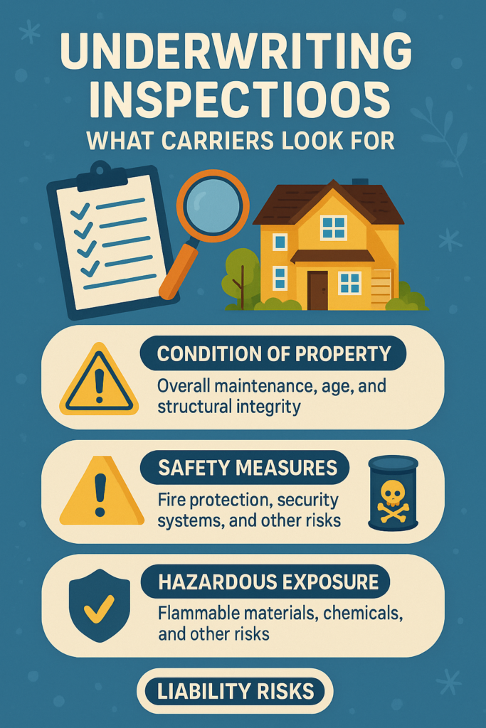 🔍 Underwriting Inspections: What Carriers Look For 🏢🇨🇦
