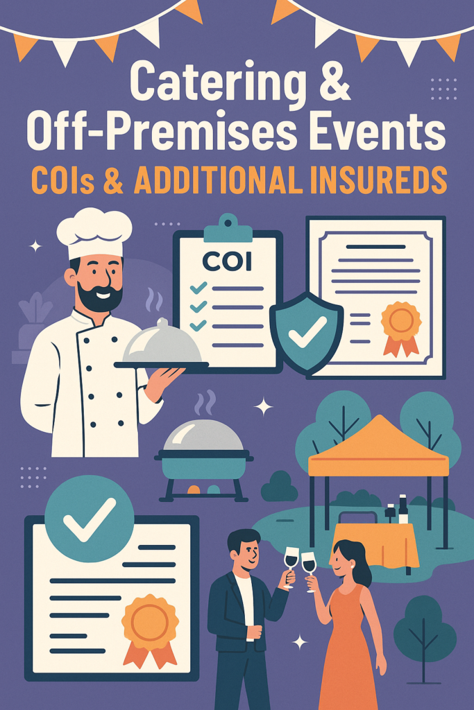 🍽️ Catering & Off-Premises Events: COIs & Additional Insureds 🎉🇨🇦