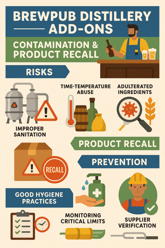 🍺🥃 Brewpub/Distillery Add-Ons: Contamination & Product Recall 🇨🇦