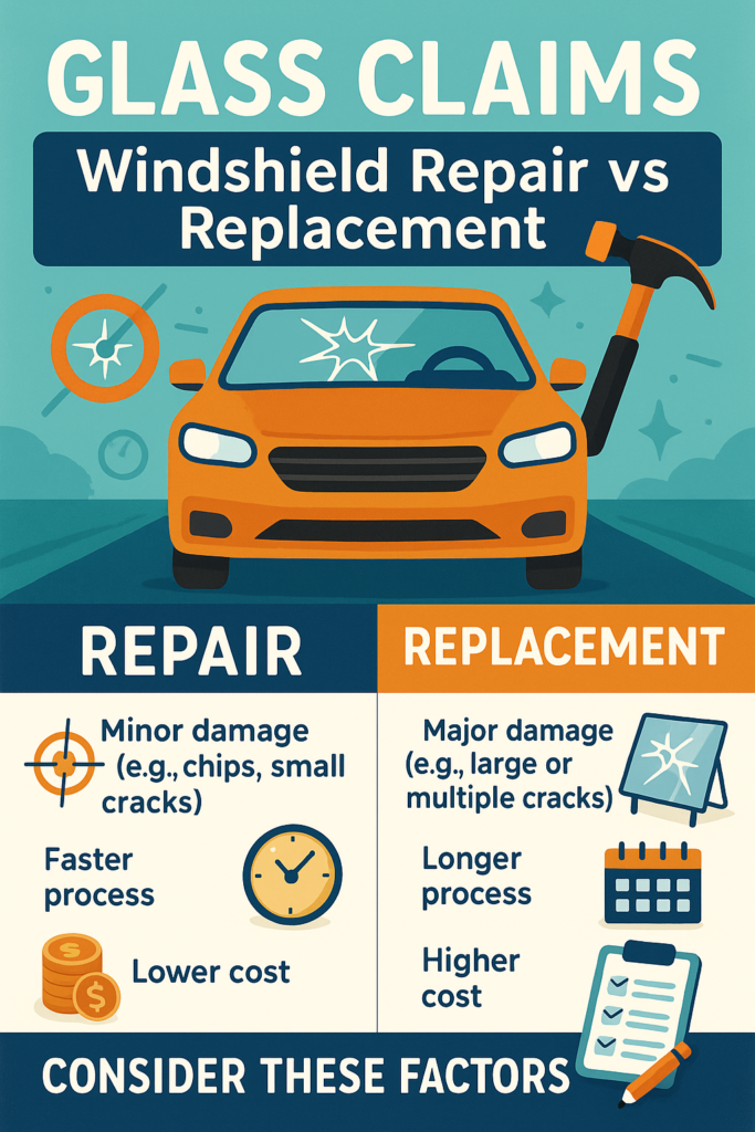 🔍 Glass Claims: Windshield Repair vs. Replacement 🚗🇨🇦 🔍 Glass Claims: Windshield Repair vs. Replacement 🚗🇨🇦
