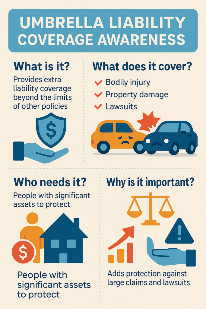 Umbrella liability coverage awareness
